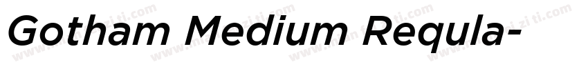 Gotham Medium Requla字体转换
